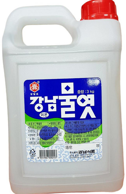 강남 이온 물엿 3kg 5개 조림용당 요리당 과자재료