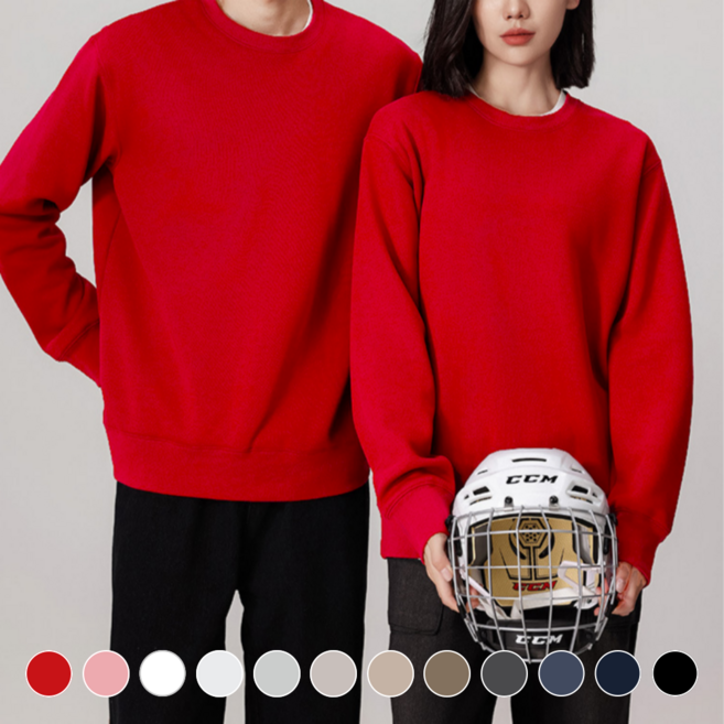 데이그린 남여공용 베이직 맨투맨 티셔츠 DGMT011