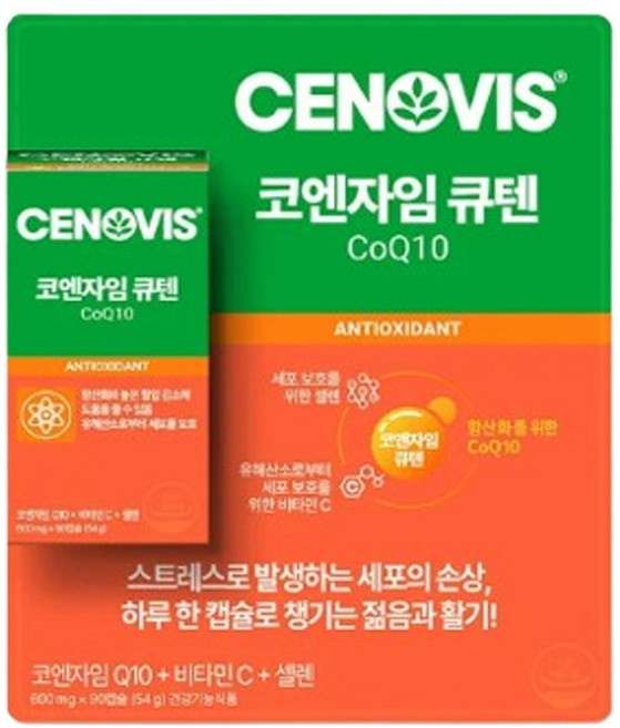 세노비스 코엔자임 큐텐/600mgx90캡슐, 60정, 1개