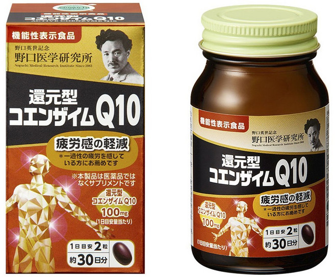 Noguchi 日本醫學還原型輔酶Q10 60錠, 1個, 60入