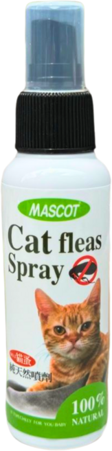MASCOT美克 貓用跳蚤噴劑 100ml 除蚤 防蚤 驅蟲, 1個