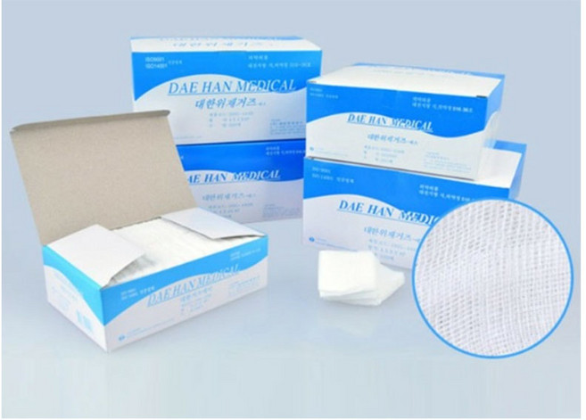 대한위재 접은거즈 4인치 10cm x 20cm 4겹 10박스(1600개) | 세이프메디, 10세트, 160매입
