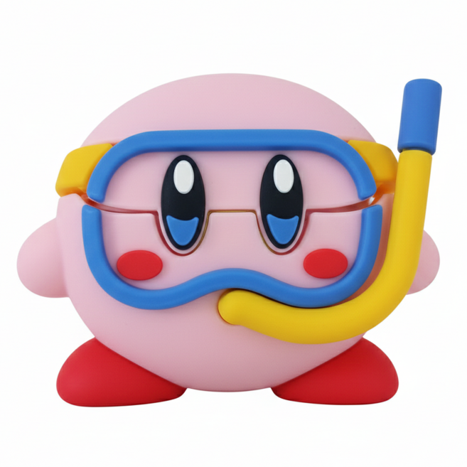 심쿵 큐트 삼성 갤럭시 버즈3(프로 FE) 케이스 6종 컬렉션 귀여움 한도 초과 캐릭터 커버 + 청소키트, 1개, 스노클 핑, 갤럭시 버즈3(프로,FE 호환)