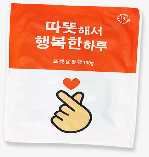 해피데이 행복한 핫팩 포켓형 100g, 2개