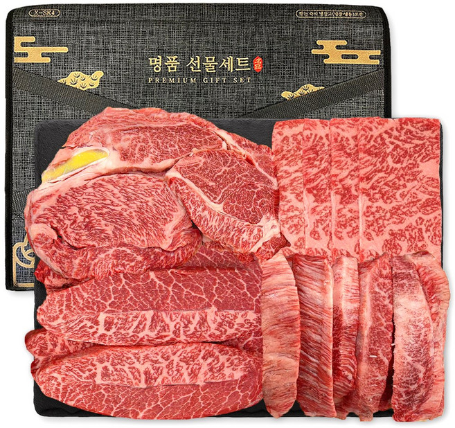 푸드지 마장동 최고급 한우 1++ 투뿔 선물세트 3호, 1세트