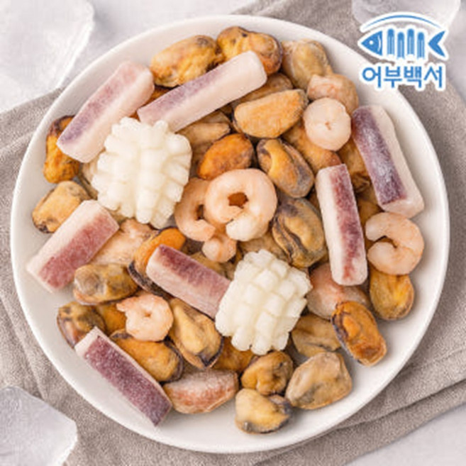 어부백서 냉동 해물모듬 해물믹스 대용량 업소용 1.5kg 300g 5팩, 1개