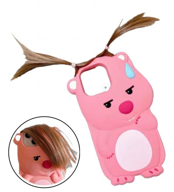 블루밍가든 머리카락 딴머리 땋은머리 앞머리 헤어 아이폰 전화 케이스 (아이폰 iphone)
