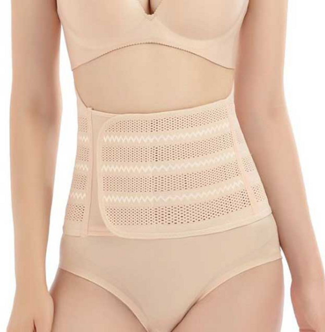 핑크비올라 통기성 메쉬 흉곽보정 뱃살 다이어트 복대 벨트