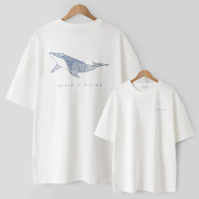 그래픽고래 박스핏 반팔티 (MDBT452BA)