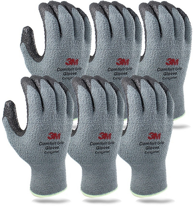 쓰리엠 컴포트 그립 겨울용 오리지널 장갑 양손착용 M, 회색M, 6개
