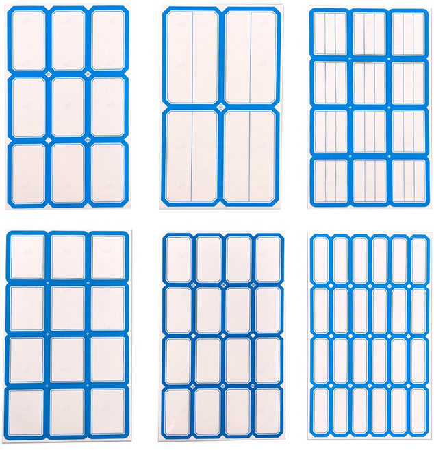 블루 인덱스 이름표 스티커 1장 분류 라벨링 견출지