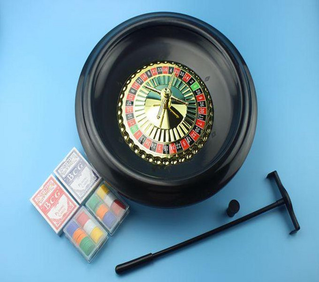 카지노 룰렛 돌림판 보드게임 게임 추첨 복불복 내기, 1개, 16인치 이중 0 룰렛 지름 41cm