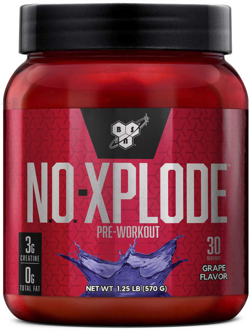 비에스엔 노-엑스플로드 프리-워크아웃 그레이프, 1개, 570g