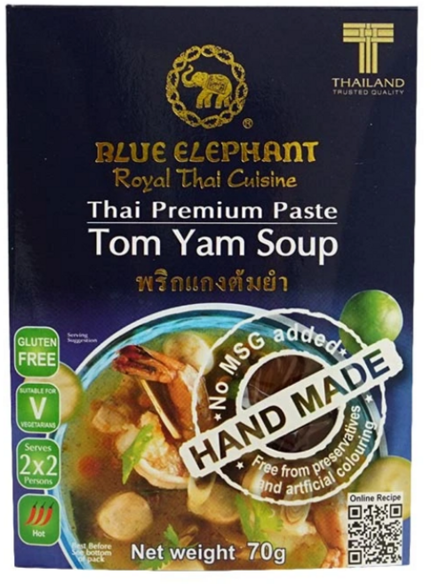 藍象泰式冬蔭功湯醬 手工製作 無麩質 素食友善 2-4人份, 1個, 70ml