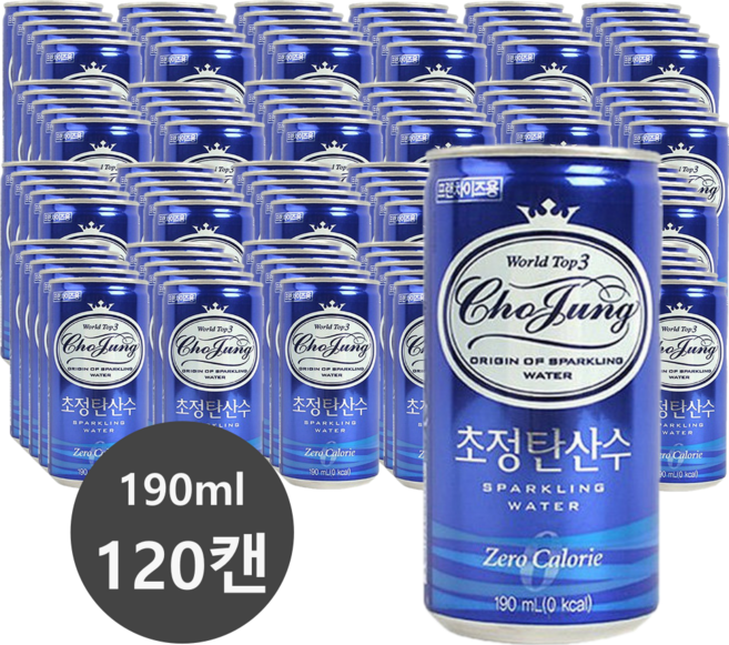 초정탄산수, 190ml, 120개