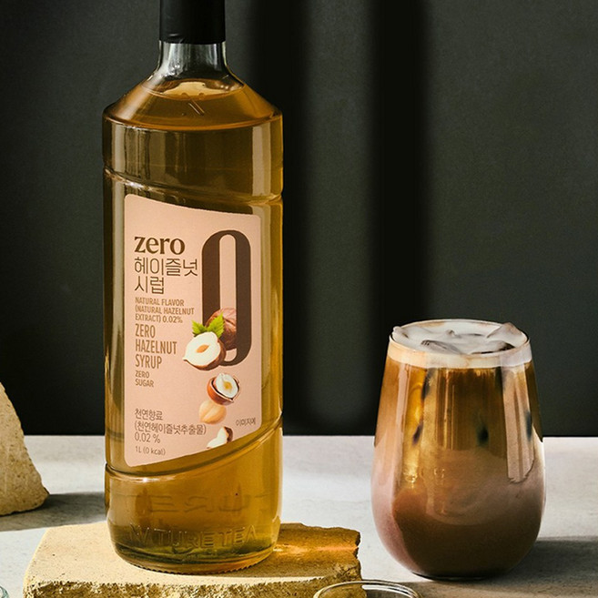 네이쳐티 zero 헤이즐넛 시럽, 1개, 1L