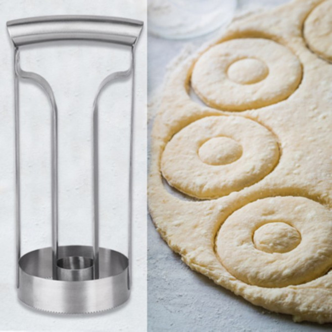 도넛 케이크 몰드 스테인레스 스틸 커터 소형 비스킷 베이킹 반죽