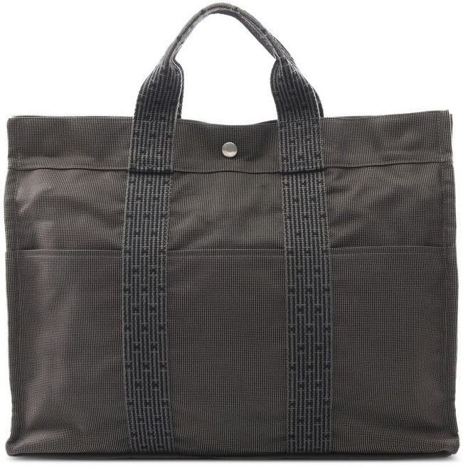 에르메스 중고 2000's 로고 스트라이프 토트 백