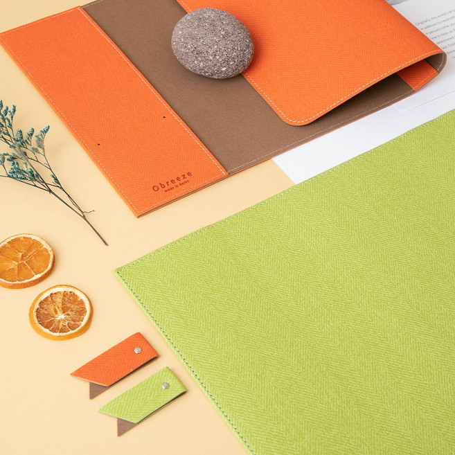 오브리즈 국내제작 헤링본북커버 가죽책커버 보관 다이어리 자동차등록증커버 오픈형, 일반형, 스트로베리핑크