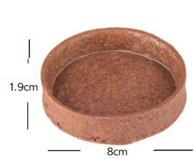 타르틀렛 타르트쉘 바닥 타르트틀 쿠키 파이지 비스킷 타르트지 베이스, 초코 8cm 24개