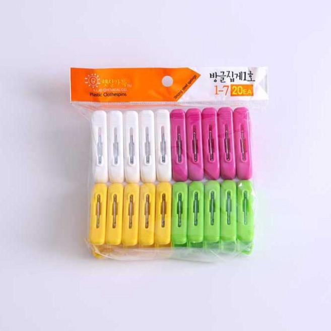 일조화학 방글집게1호 20개입 빨래집게 다용도집게