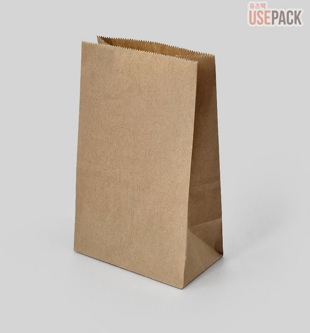 종이봉투 각대봉투 내유코팅 크라프트 특소 200개 튀김 분식
