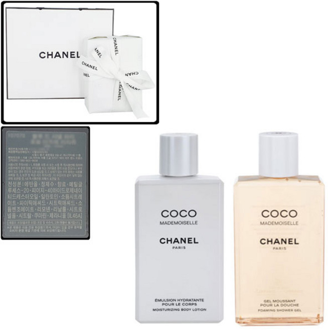 [선물포장+쇼핑백] 샤넬 코코 마드모아젤 바디로션 샤워젤 세트, 1개
