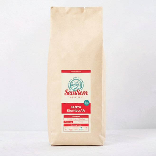 샘샘 원두커피 케냐AA 싱글 오리진 카페원두 500g x 2봉, 2개, 홀빈(분쇄안함)