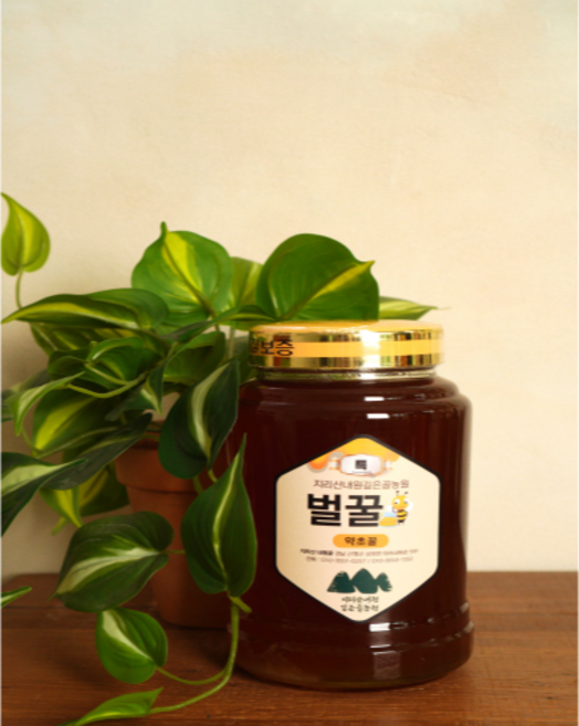 지리산내원깊은골농원 약초꿀 특품 1개 2.4kg(100% 국산 자연 벌꿀 탄소동위원소비 -23.5이하 청정지역 고지대 완숙), 2.4kg