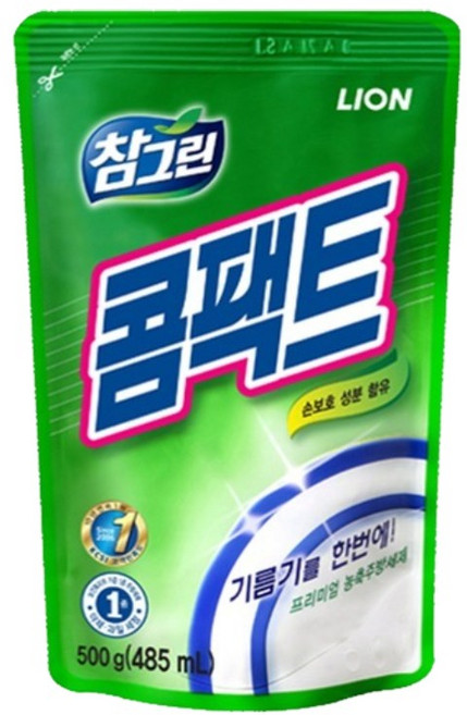 참그린 콤팩트 주방세제 리필형, 500g, 1개
