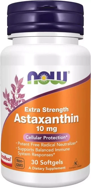 Now 아스타잔틴 10mg 엑스트라 스트렝스 소프트젤 30개, 1개, 30