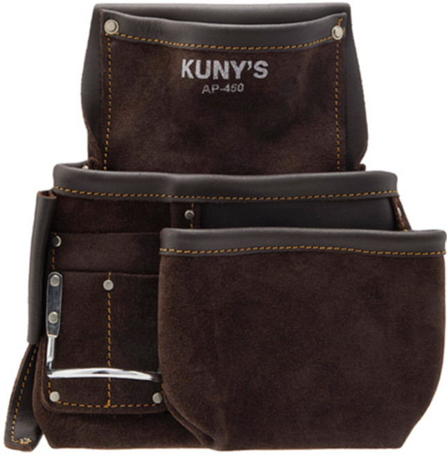 CLC KUNY'S 쿠니 풀 그레인 가죽 공구집 못주머니 AP-450, 1개