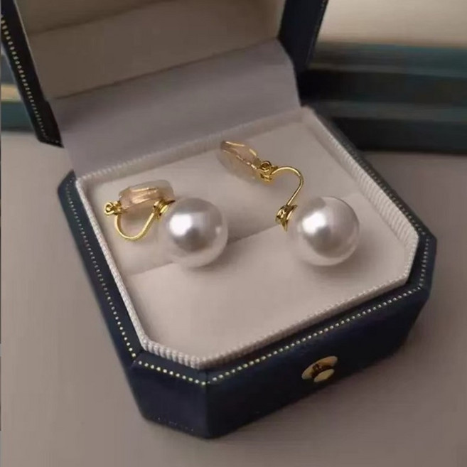 귀안뚫는 진주 이어커프 원터치귀걸이