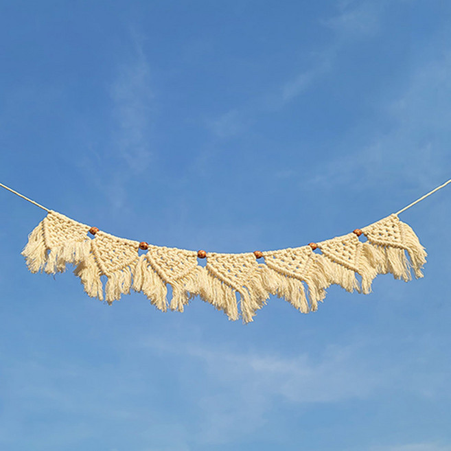 마크라메 가랜드 감성캠핑용품 글램핑 차박 가랜드, 1개