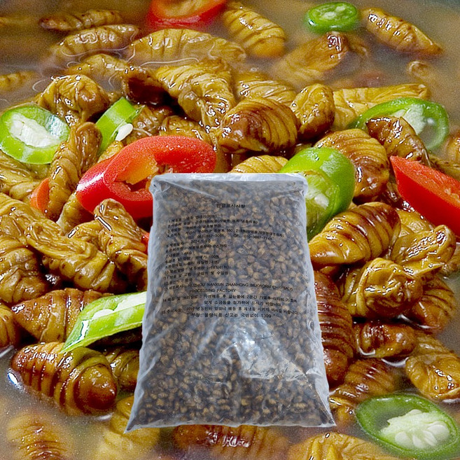 삼둥이수산 번데기 4kg 냉동 술안주 반찬 간식류 뻔데기 안주, 1개