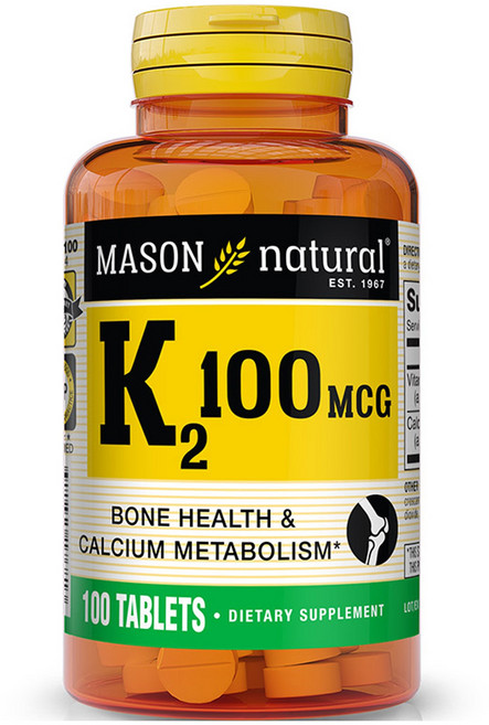 Mason Naturals K2 100mcg 錠劑, 1個, 100錠