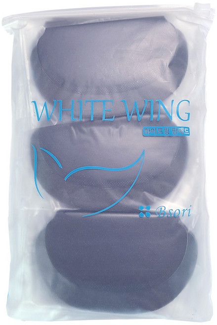 화이트윙 겨드랑이 땀패드 대형 겨땀패치 겨땀패드, 50개, 블랙