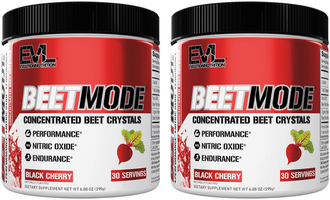 EVLUTIONNUTRITION 비트모드 블랙 체리 맛, 2개, 195g