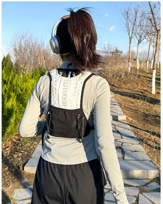러닝 조끼 러닝백 트레일러닝조끼 등산 백팩 초경량 마라톤 가방, 화이트