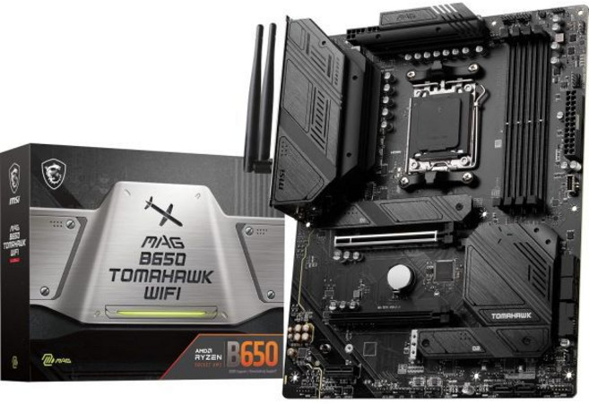 msi mag b650 tomahawk wifi 컴퓨터 게이밍 마더보드 (am5 atx ryzen pc wi-fi (업그레이드) /s sata m.2 amd /dp hdm, 1개