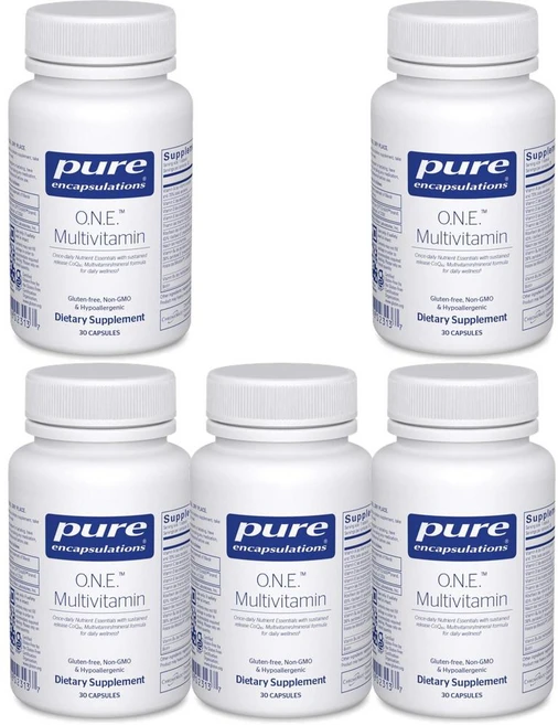 Pure Encapsulations ONE Multivitamin 퓨어 인캡슐레이션스 원 멀티비타민, 30정, 5개 - 쿠팡