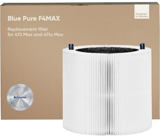 블루에어 블루 퓨어 411i 및 411a 맥스 교체 필터 F4MAX 공기청정기에 적합, 411 Max Genuine Filter, 1개