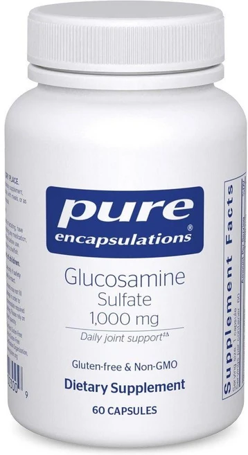 Pure Encapsulations Glucosamine Sulfate 퓨어 인캡슐레이션 글루코사민 설페이트 1000mg 60캡슐, 1, 1개, 60정 - 쿠팡