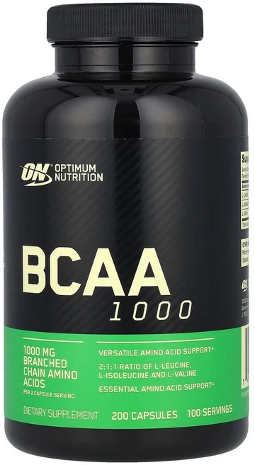 Optimum Nutrition BCAA 1000 500 mg 옵티멈 뉴트리션 BCAA 1000 500 mg, 2개, 200정 - 쿠팡