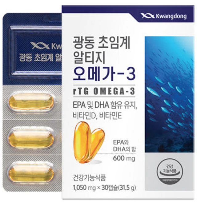 DHA EPA 고함량 초임계 RTG 오메가 30캡슐로 활력 넘치는 하루를 위한 똑똑한 건강 관리, 30개, 30회분 - 쿠팡