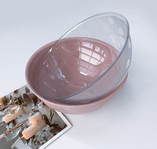 파미레 샐러드볼 믹싱볼 원형 국산, 핑크, 1개, 단품