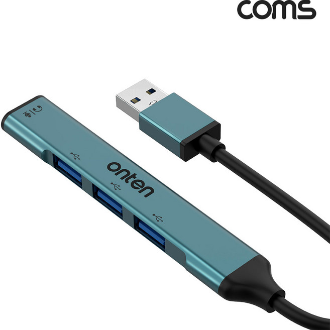 USB 3포트 허브 노트북 PC 컴퓨터 USB분배기 키보드 마우스 메모리, 1개