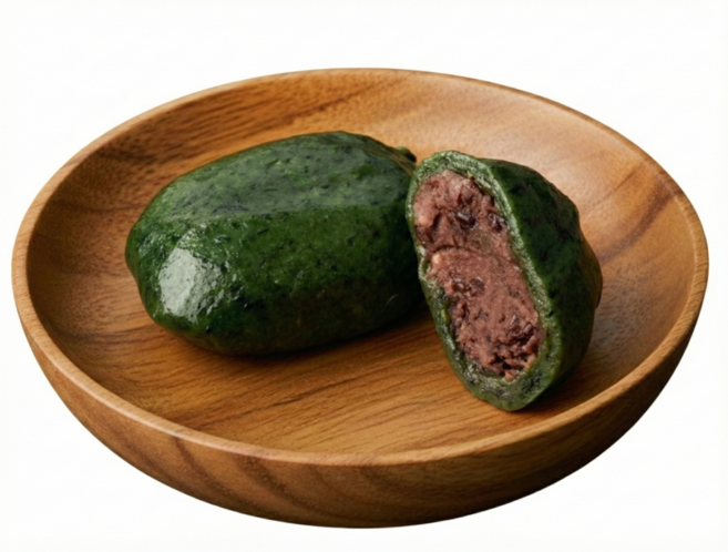 [김민경찹쌀떡] 냉동실에 쟁여두는 찹쌀떡 식사대용 달지 않고 맛있는 쑥통팥찹쌀떡, 80g, 18개