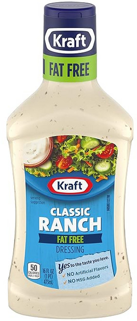Kraft 팻 프리 클래식 랜치 드레싱, 473ml, 1개