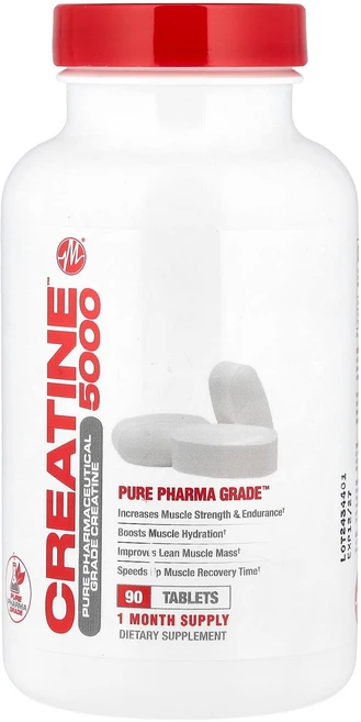 Metabolic Nutrition Creatine 5000™ 90 Tablets (1 666 mg per Tablet), 90 Count, 1개, 90정 - 쿠팡
